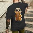 Meerkat With Sunglasses Animal Lovers Cute Surikate T-Shirt mit Rückendruck Geschenke für Ihn