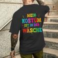 Mein Kostüm Ist In Der Wäsche Confetti For Carnival Fancy Dress T-Shirt mit Rückendruck Geschenke für Ihn