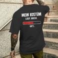 Mein Kostümladen Noch Ladebalken For Nerd Carnival T-Shirt mit Rückendruck Geschenke für Ihn