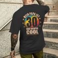 Mein Papa Ist 30 Und Richtig Cool 30Th Birthday Man T-Shirt mit Rückendruck Geschenke für Ihn