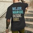Mejor Marido Desde 1992 33 Aniversario De Boda 33 Años Camiseta Hombre Estampado Espalda Regalos para él