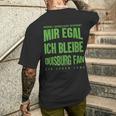 Mir Egal Ich Bleibe Duisburg Fan Football Fan T-Shirt mit Rückendruck Geschenke für Ihn