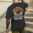 Mir Reichts Ich Geh Reitenintage Retro Rider S T-Shirt mit Rückendruck Geschenke für Ihn