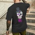 Mr Sugar Intage Avec Tête De Mort Dia De Los Muertos T-shirt imprimé au dos Cadeaux pour lui