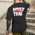 Muay Thai Thai Boxing T-Shirt mit Rückendruck Geschenke für Ihn