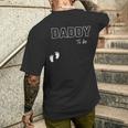 New DadDaddy To Be T-Shirt mit Rückendruck Geschenke für Ihn