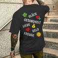 New Year's Eve Birthday New Year Outfit Wishes Lucky Charm T-Shirt mit Rückendruck Geschenke für Ihn