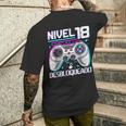 Nivel 18 Desbloqueado Cumpleaños 18 Años Camiseta Hombre Estampado Espalda Regalos para él