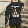 Noob & Professional Gamer Will Do Chores For Robux Men's T-shirt Back Print Gifts for Him Noob & Professional Gamer Will Do Chores For Robux Men's T-shirt Back Print Gifts for Him