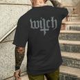 Occult Witch Satan Gothic Grunge Satan Devil Witch T-Shirt mit Rückendruck Geschenke für Ihn