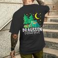 Outdoor Sleep I Camping Camping Scout Camper T-Shirt mit Rückendruck Geschenke für Ihn