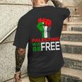 Palestine Will Be Free Camisa Con La Bandera De Palestina Camiseta Hombre Estampado Espalda Regalos para él