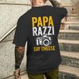 Paparazzi Say Cheese Photographer Photography Camera T-Shirt mit Rückendruck Geschenke für Ihn