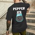 Pepper Costume Salt Pepper Matching Pair His Her T-Shirt mit Rückendruck Geschenke für Ihn