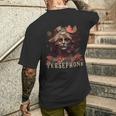 Perséfone Del Renacido Con Letras Camiseta Hombre Estampado Espalda Regalos para él