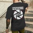 Photography Camera Lens Retro Paparazzi T-Shirt mit Rückendruck Geschenke für Ihn