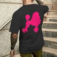 Pink Poodle T-Shirt mit Rückendruck Geschenke für Ihn