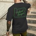 Portland Or Ii Camiseta Hombre Estampado Espalda Regalos para él