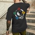 Qigong Five Elements Tai Chi Meditation Ying & Yang T-Shirt mit Rückendruck Geschenke für Ihn