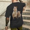 Quokka Australian Quokka With Baby T-Shirt mit Rückendruck Geschenke für Ihn