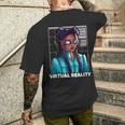 Realidadirtual Japonés Samurai Katana Chica Gamer Gaming Camiseta Hombre Estampado Espalda Regalos para él