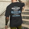 Rentner 2025 Legend Leaves Terrain For Retirement T-Shirt mit Rückendruck Geschenke für Ihn