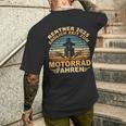 Rentner 2025 Motorrad Motorsport Motorradfahrer Rente T-Shirt mit Rückendruck Geschenke für Ihn