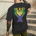 Rio Carnival Costume Brazil Rio De Janeiro Souvenir T-Shirt mit Rückendruck Geschenke für Ihn