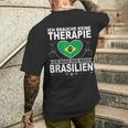 Rio De Janeiro Travel Copacabana Flag Carnival T-Shirt mit Rückendruck Geschenke für Ihn