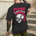 Rock And Roll Musik & Festival I Damen & Herren Punk Is Not Dead I Punker & Anarquía Para Punk Rock Small Camiseta Hombre Estampado Espalda Regalos para él