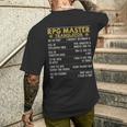 Role Playing Game Rpg D20 Tabletop Rpg Gamer Men's T-shirt Back Print Gifts for Him