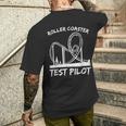 Roller Coaster Test Pilot Roller Coaster T-Shirt mit Rückendruck Geschenke für Ihn