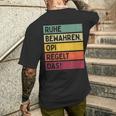 Ruhe Kehalten S T-Shirt mit Rückendruck Geschenke für Ihn