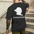 Schlaukopf Weidel For German Chancellor T-Shirt mit Rückendruck Geschenke für Ihn