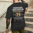 Schonend Behandeln Oldtimer Ist 71 Jahre 71St Birthday T-Shirt mit Rückendruck Geschenke für Ihn