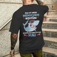 Shark Carnival Fish Costume Helau Fancy Dress Human Costume T-Shirt mit Rückendruck Geschenke für Ihn