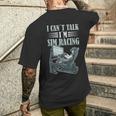 Sim Racing Equipos Simulación De Carreras Carreras En Línea Camiseta Hombre Estampado Espalda Regalos para él