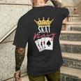 Skat König T-Shirt mit Rückendruck Geschenke für Ihn