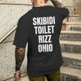 Skibidi Toilette Rizz Ohio T-Shirt mit Rückendruck Geschenke für Ihn