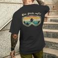 Skifahrer Herrenintage Skifahren Skifahrer Geschenk T-Shirt mit Rückendruck Geschenke für Ihn