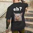 Smudge The Cat Dinner Cat Meme T-Shirt mit Rückendruck Geschenke für Ihn