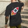 Solana Rocket To The Moon T-Shirt mit Rückendruck Geschenke für Ihn