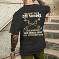 Sondel King Metal Detector Probe Sundler S T-Shirt mit Rückendruck Geschenke für Ihn