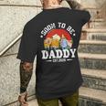 Soon To Be Daddy 2025 Retro Pregnancy Announcement Dad T-Shirt mit Rückendruck Geschenke für Ihn