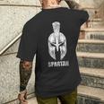 Spartan Casco Spartaner Gym Motivation Fitness Refranes Camiseta Hombre Estampado Espalda Regalos para él