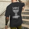 Sprunki Grey T-Shirt mit Rückendruck Geschenke für Ihn