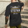 Stefan Lass Das Den Stefan Machen First Name T-Shirt mit Rückendruck Geschenke für Ihn