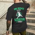 Stunt Scooter Roller Tretroller Spruch Jungen T-Shirt mit Rückendruck Geschenke für Ihn