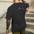Subtle F-K Trump Morse Code Heart Anti-Maga Feminist Rights Men's T-shirt Back Print Funny Gifts