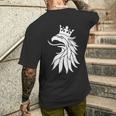 Sweden Flag Griffin Crest T-Shirt mit Rückendruck Geschenke für Ihn